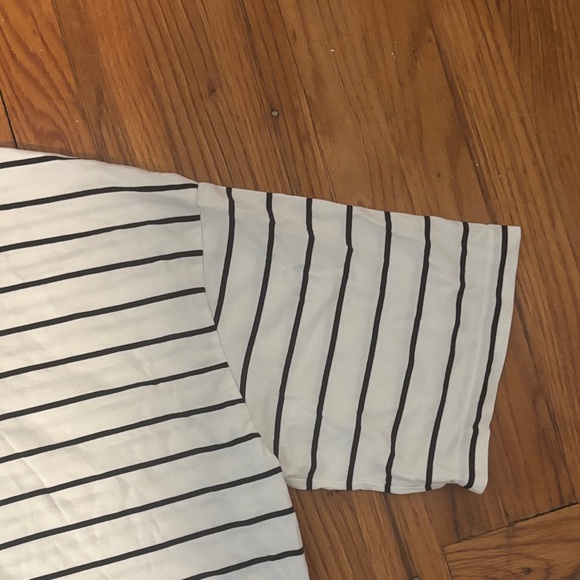 COS White and Black Striped Short Sleeve Top - Picture 3 of 7